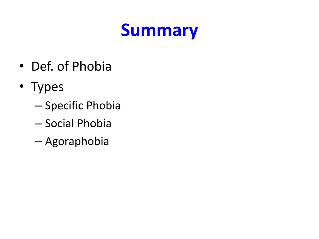 summary