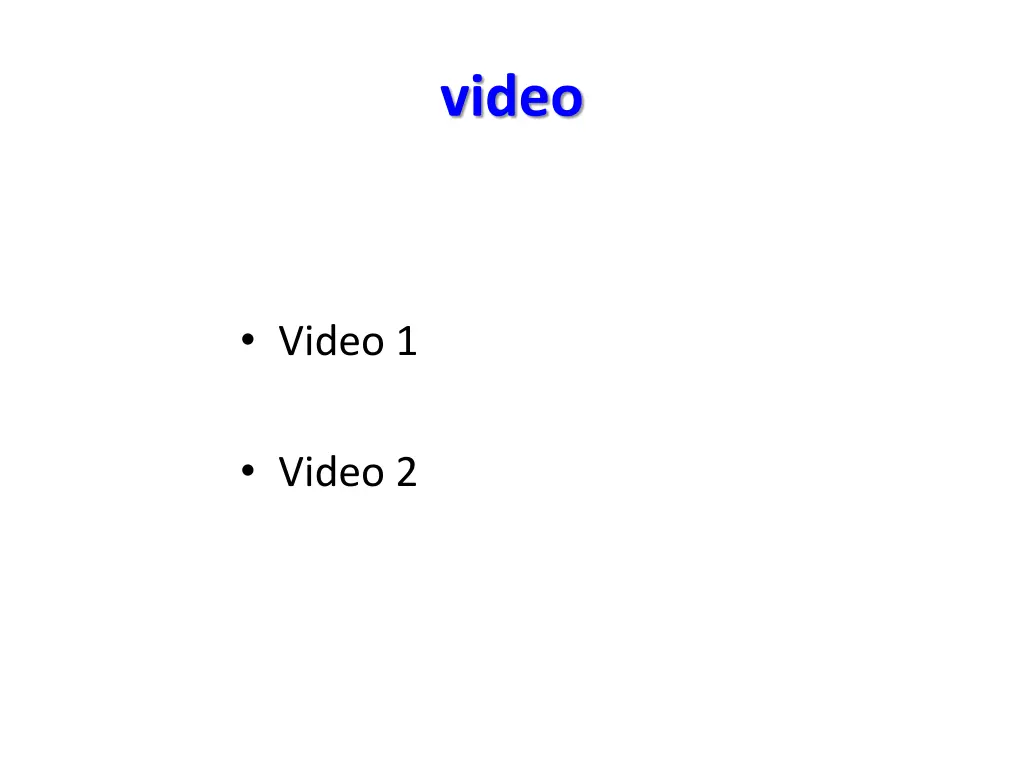 video 1