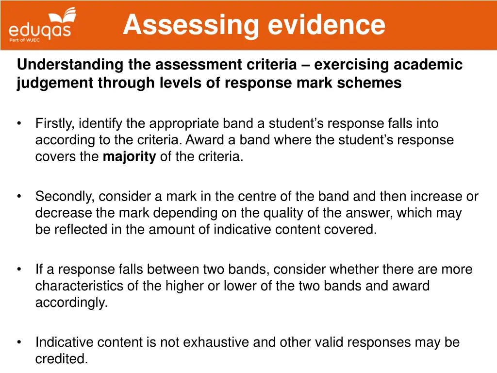 assessing evidence 2