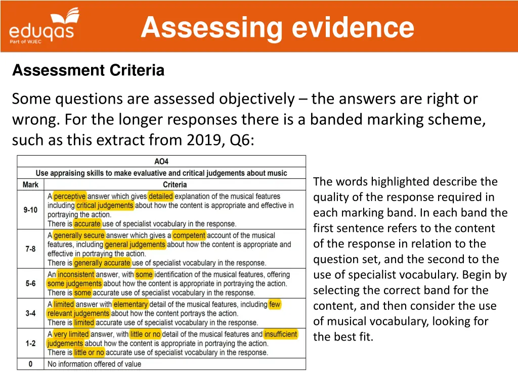 assessing evidence 7