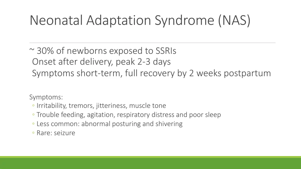 neonatal adaptation syndrome nas