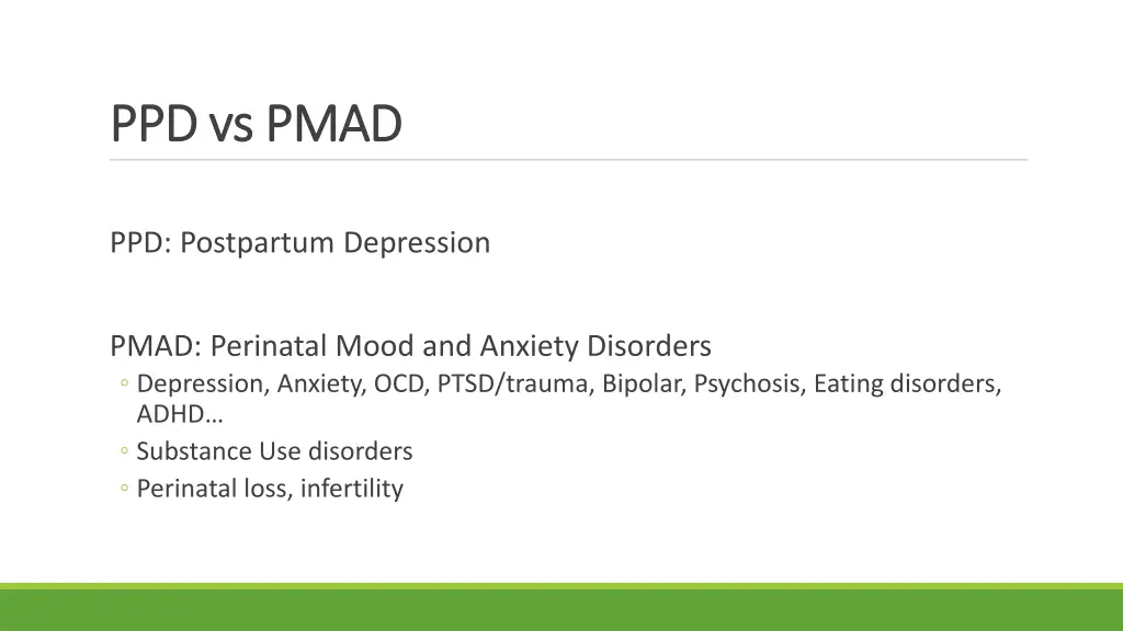 ppd vs pmad ppd vs pmad