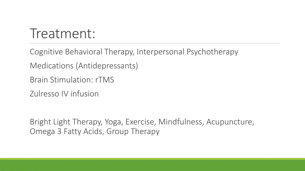 treatment