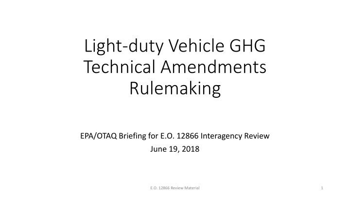 light duty vehicle ghg technical amendments