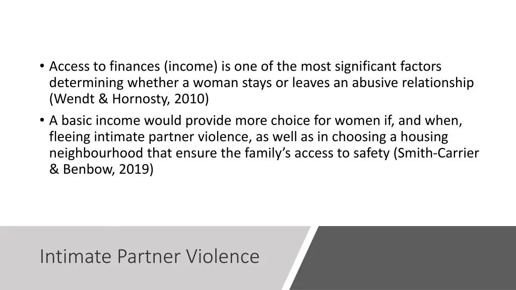 access to finances income is one of the most