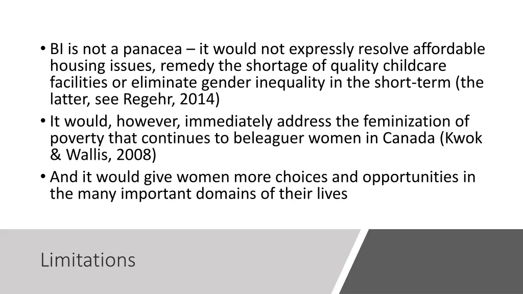 bi is not a panacea it would not expressly