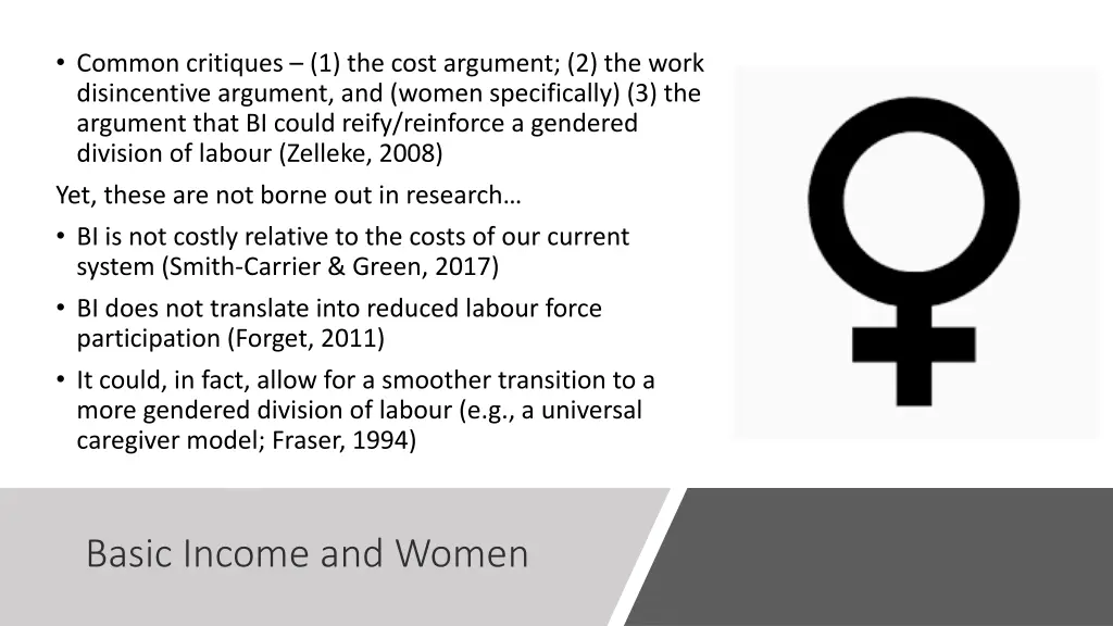 common critiques 1 the cost argument 2 the work
