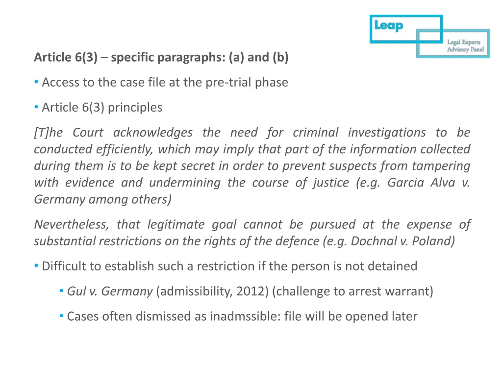 article 6 3 specific paragraphs a and b 1