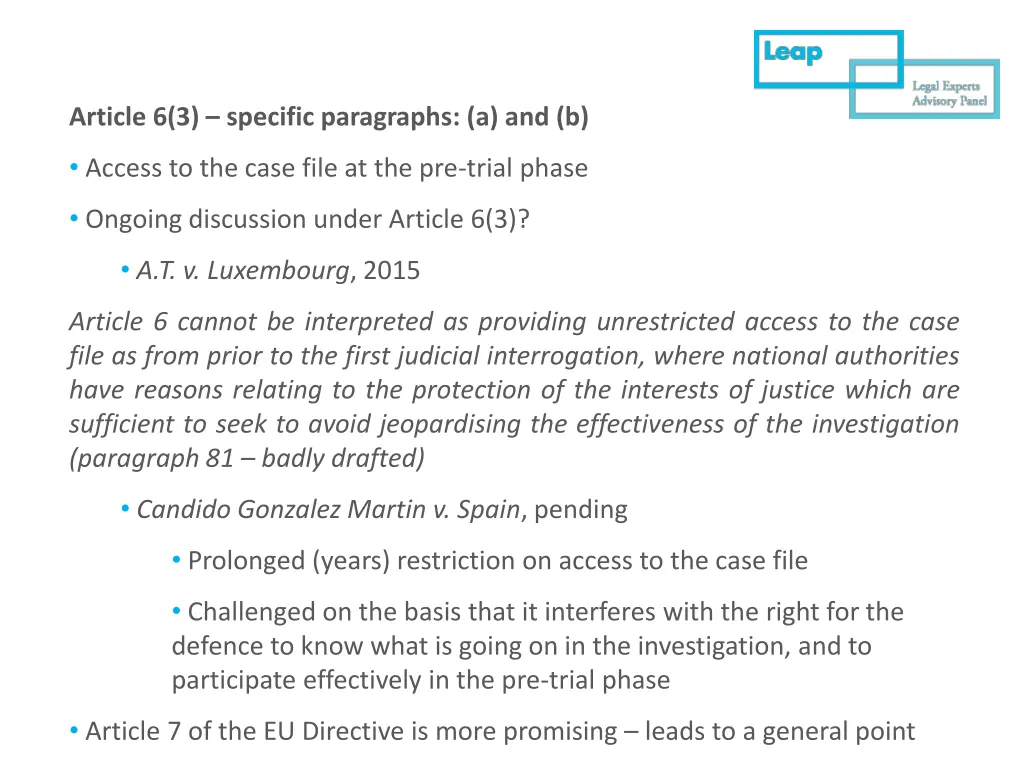 article 6 3 specific paragraphs a and b 3