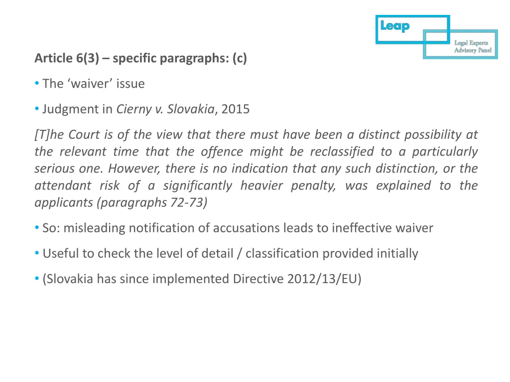 article 6 3 specific paragraphs c 13