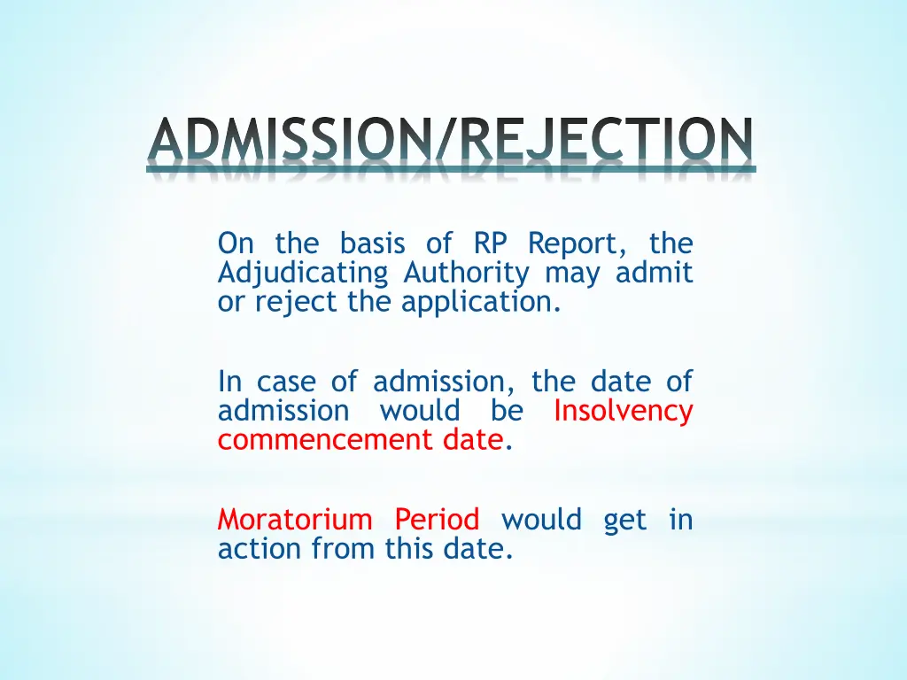 admission rejection 1