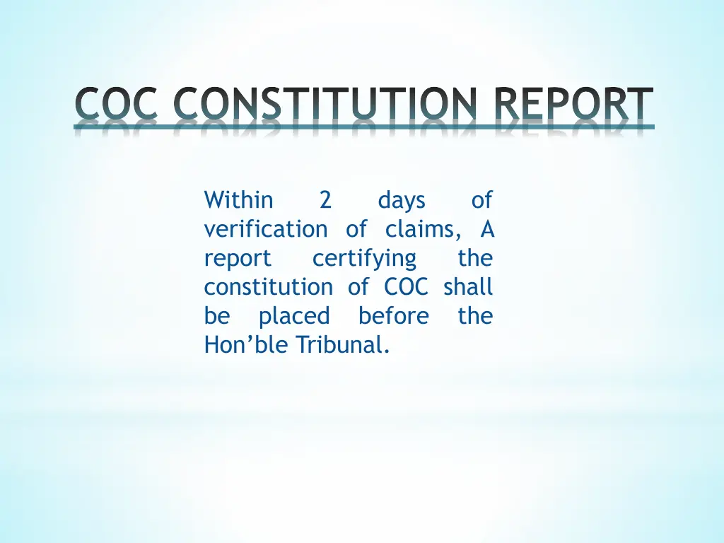 coc constitution report