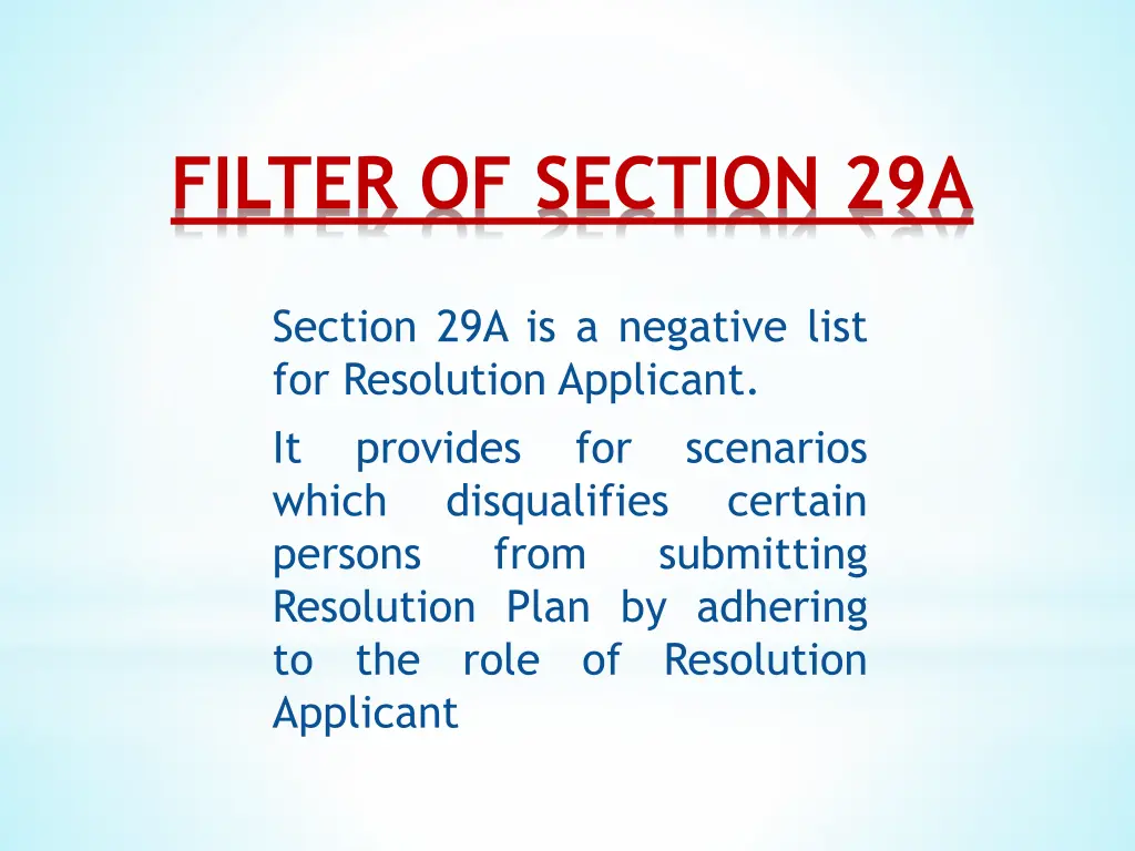 filter of section 29a