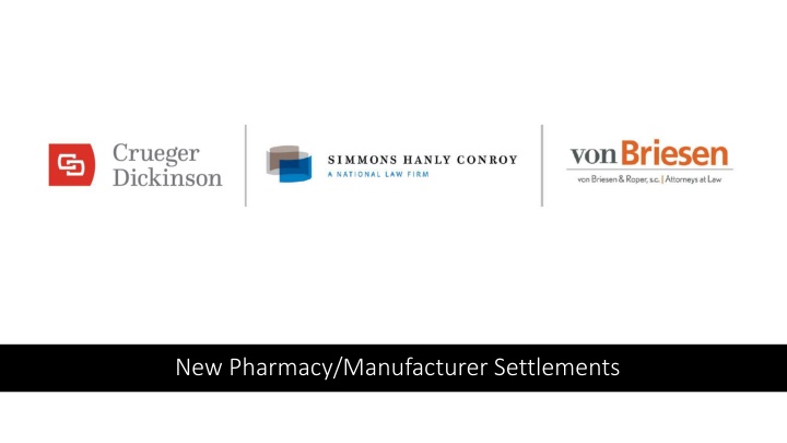 new pharmacy manufacturer settlements