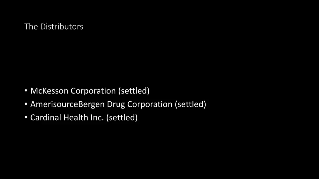 the distributors