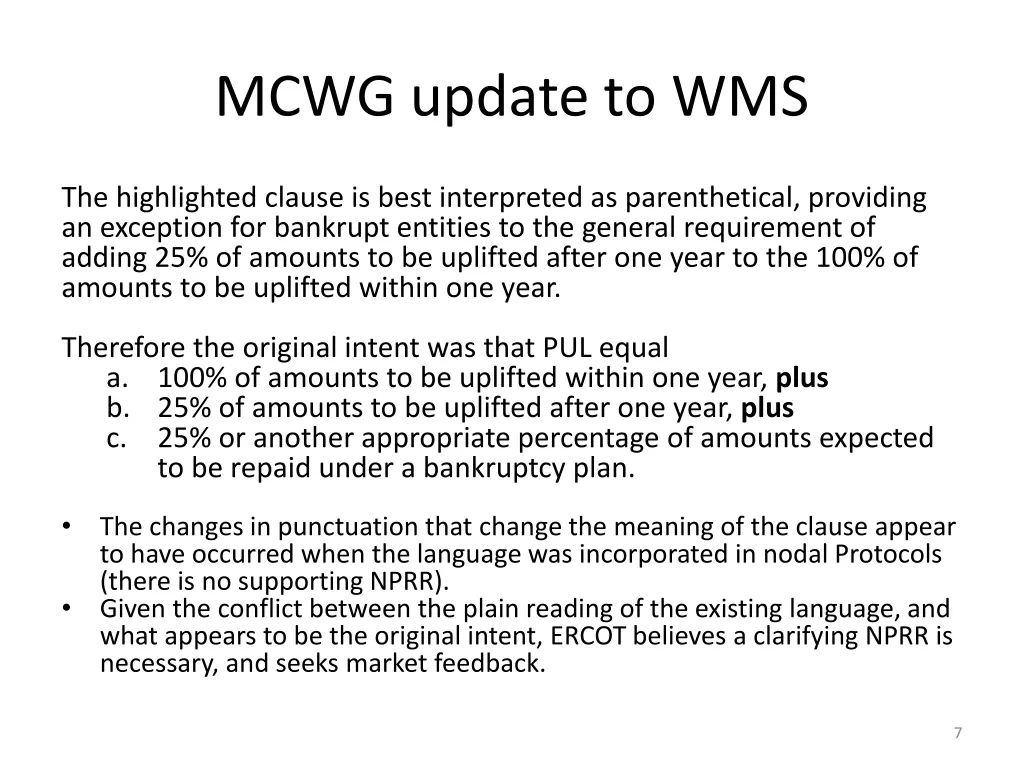 mcwg update to wms 4