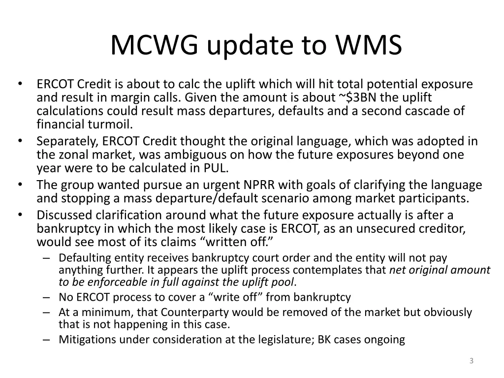mcwg update to wms