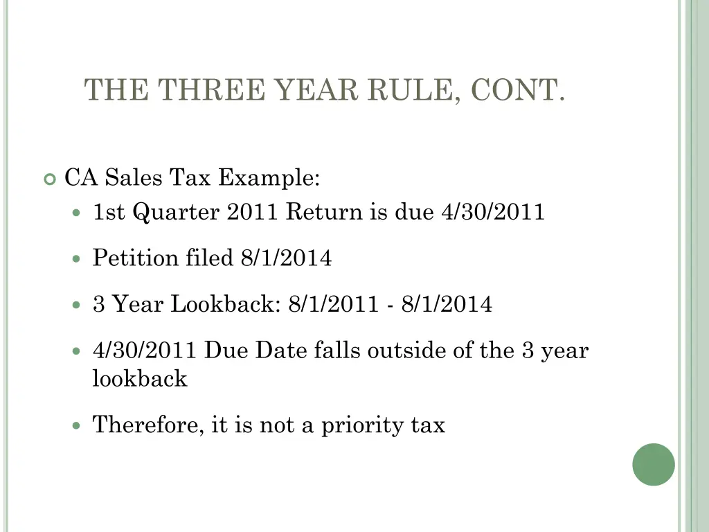 the three year rule cont 1
