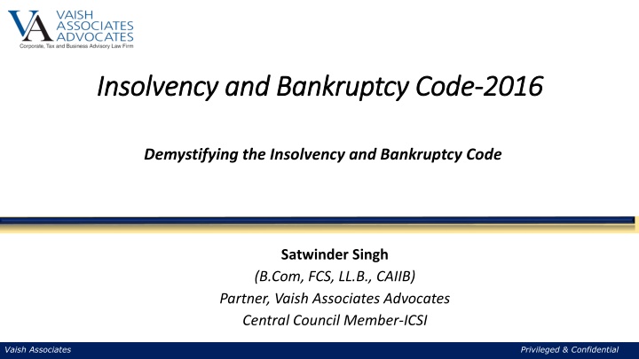 insolvency and bankruptcy code insolvency