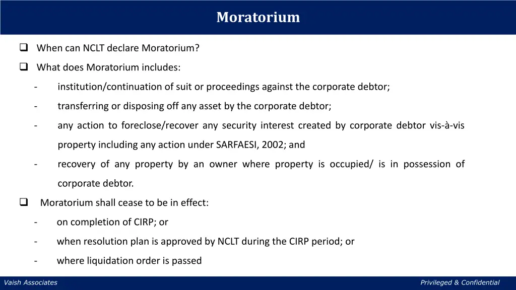 moratorium