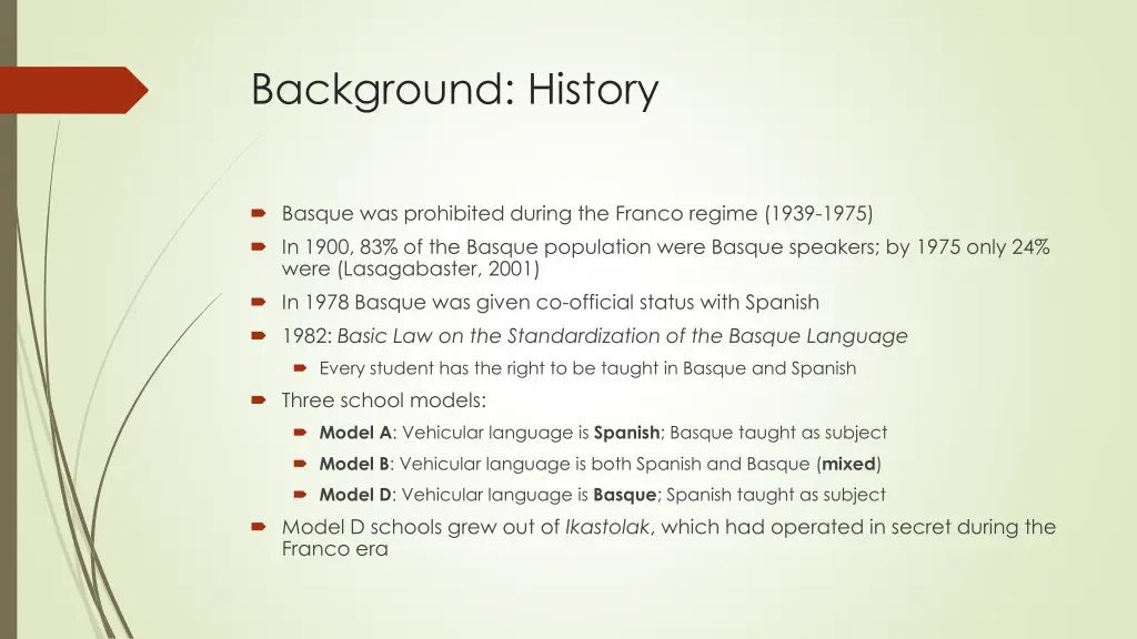 background history