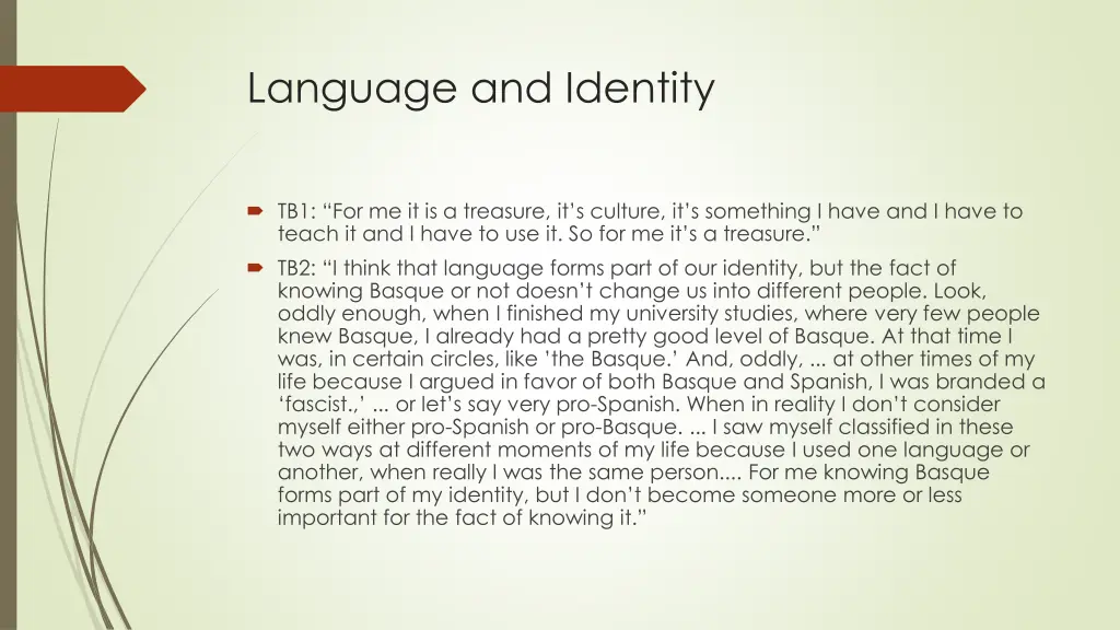 language and identity