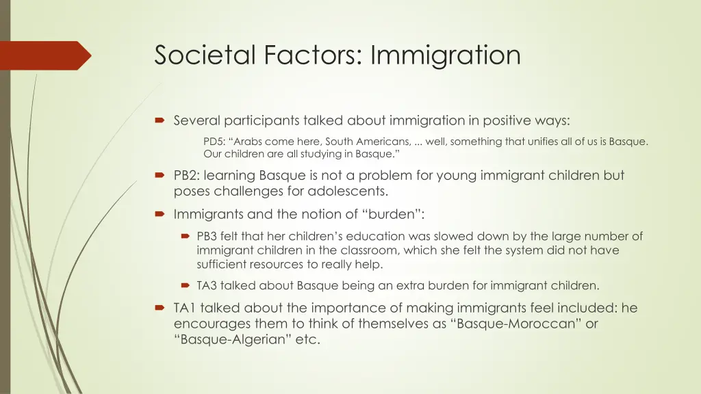 societal factors immigration