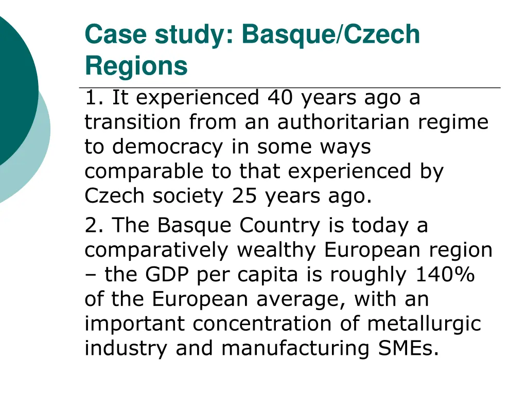 case study basque czech regions 1 it experienced
