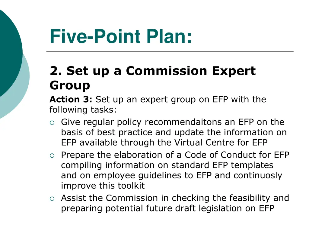 five point plan 2