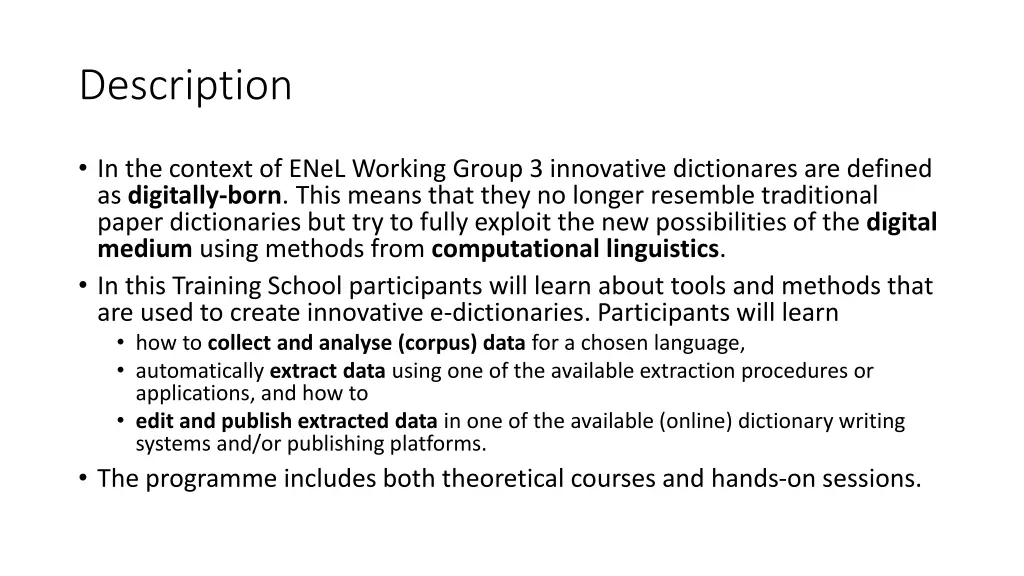 description