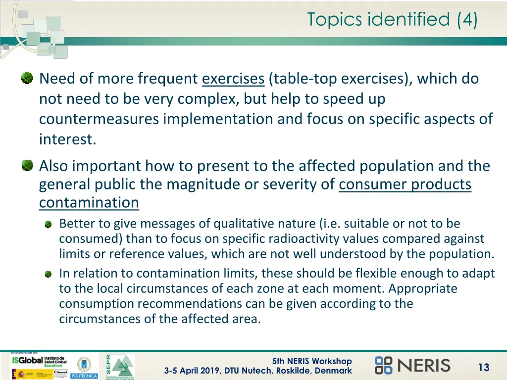 topics identified 4