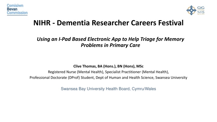 nihr dementia researcher careers festival