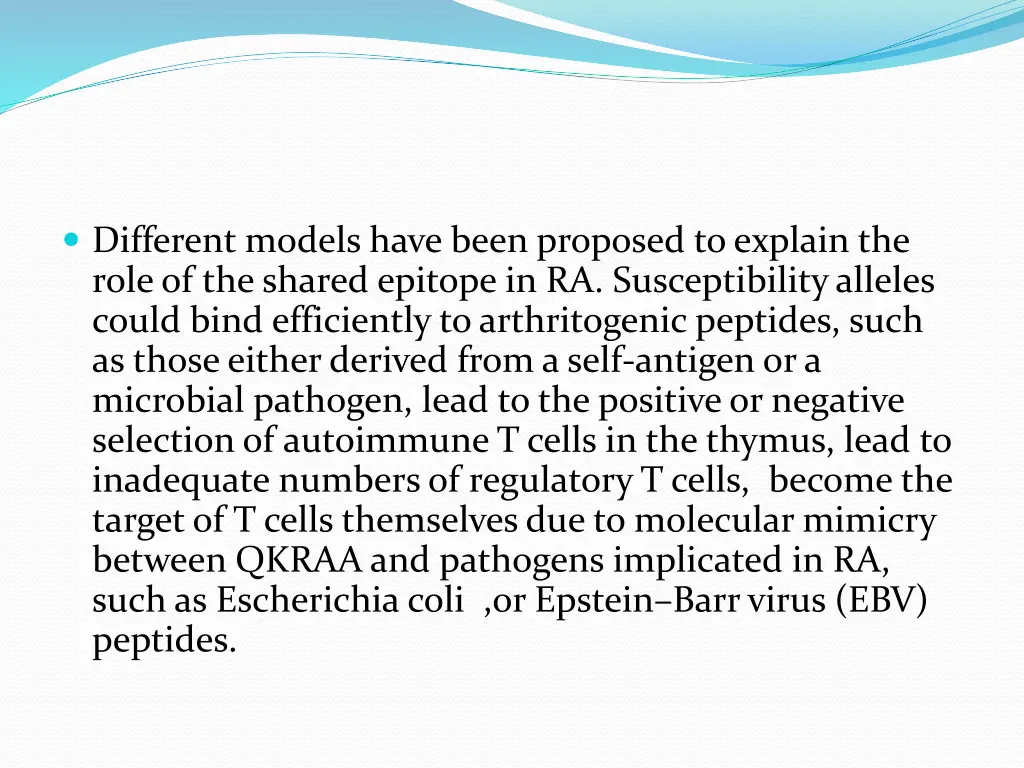 different models have been proposed to explain