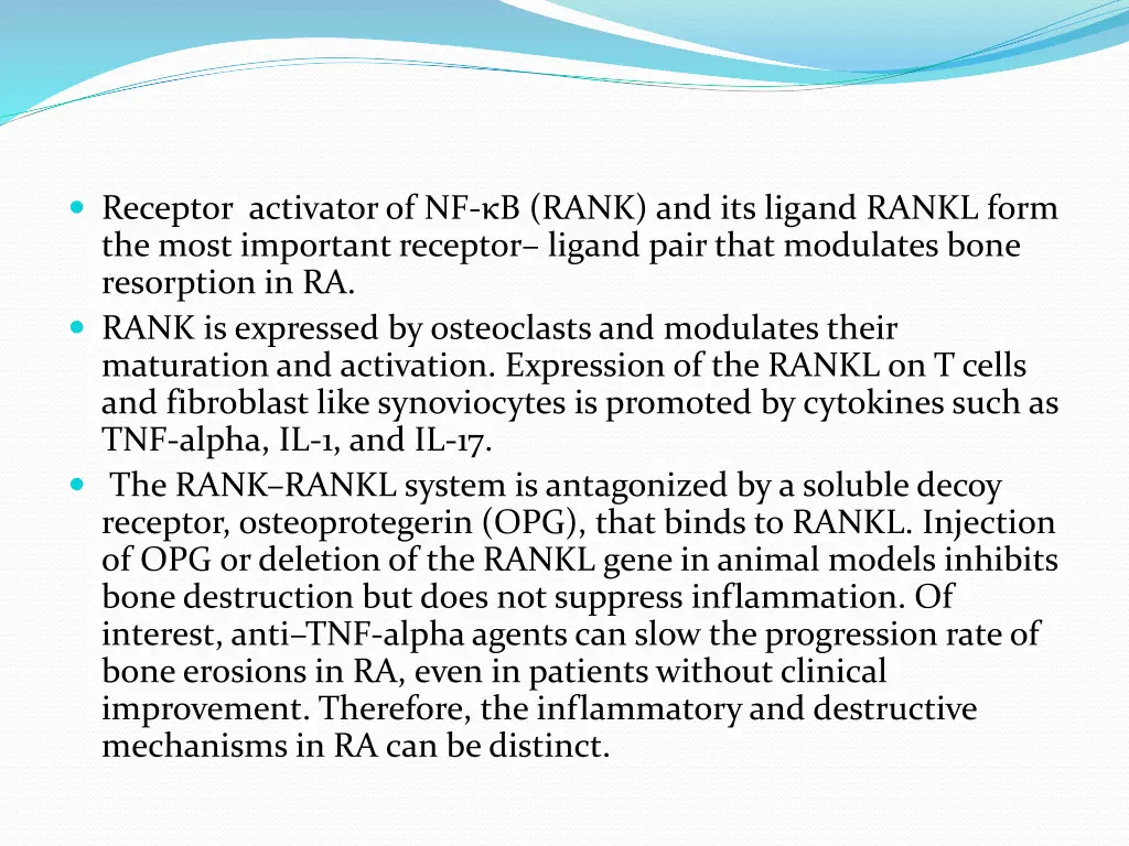 receptor activator of nf b rank and its ligand