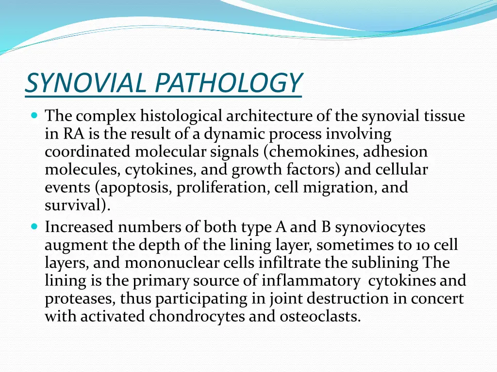 synovial pathology