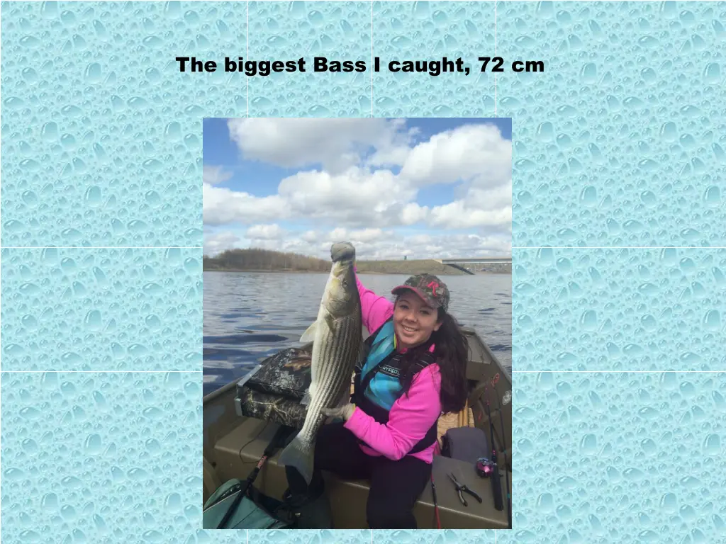 the biggest bass i caught 72 cm