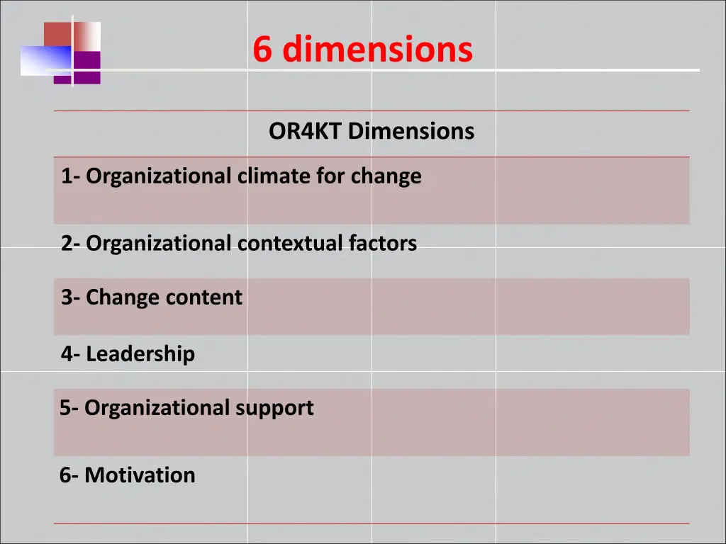 6 dimensions