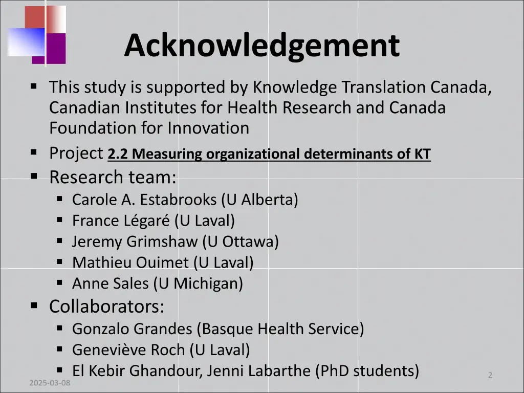 acknowledgement