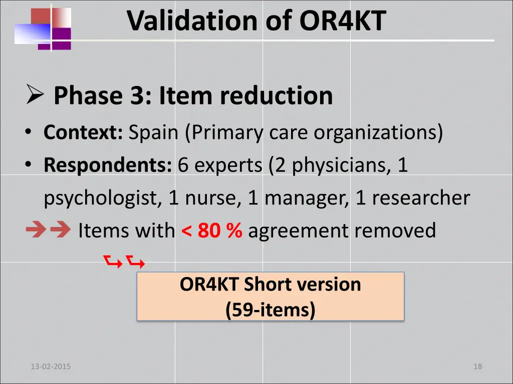 validation of or4kt