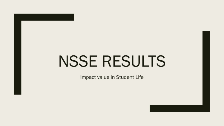 nsse results