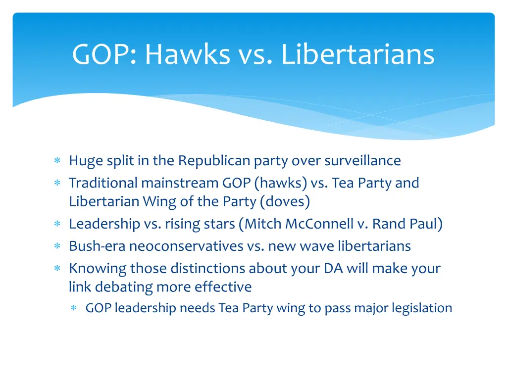 gop hawks vs libertarians