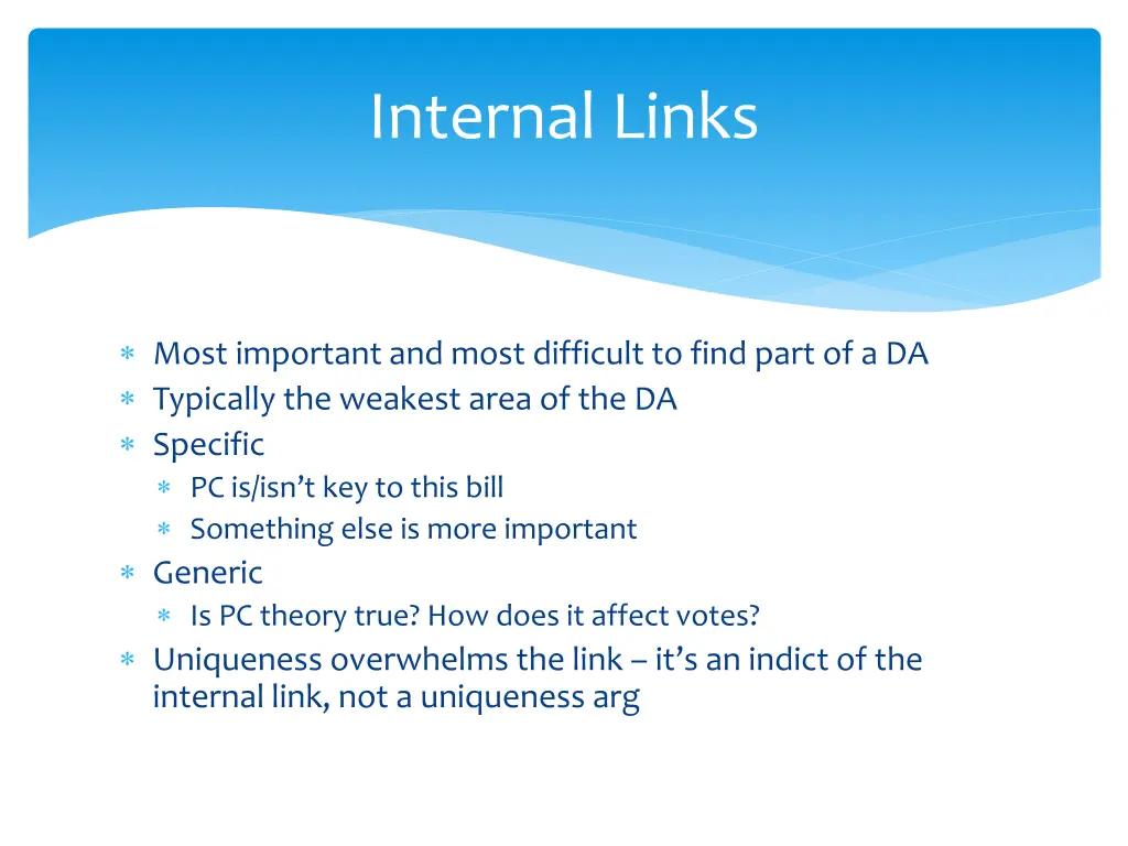 internal links