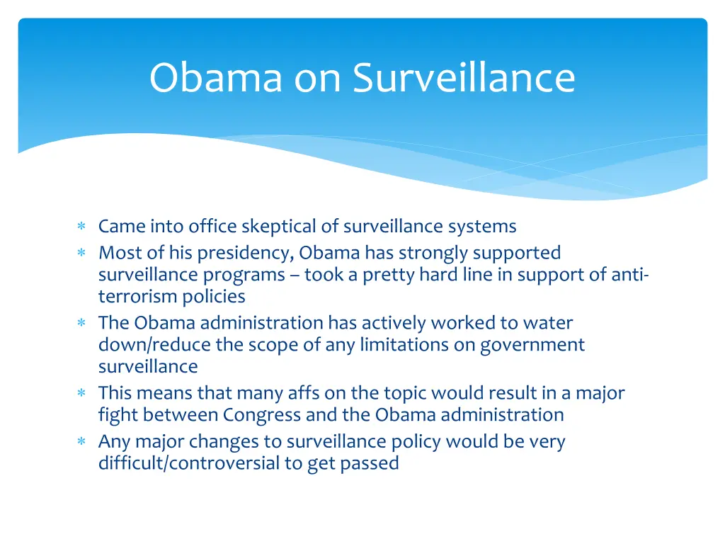 obama on surveillance