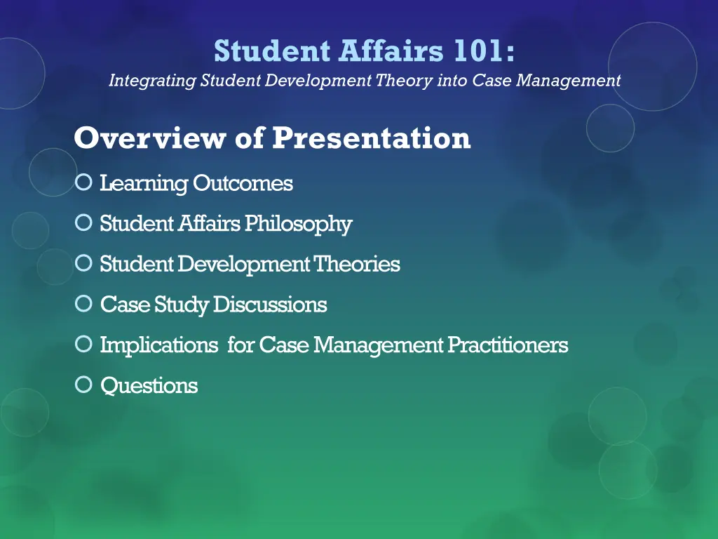 student affairs 101 integrating student 1
