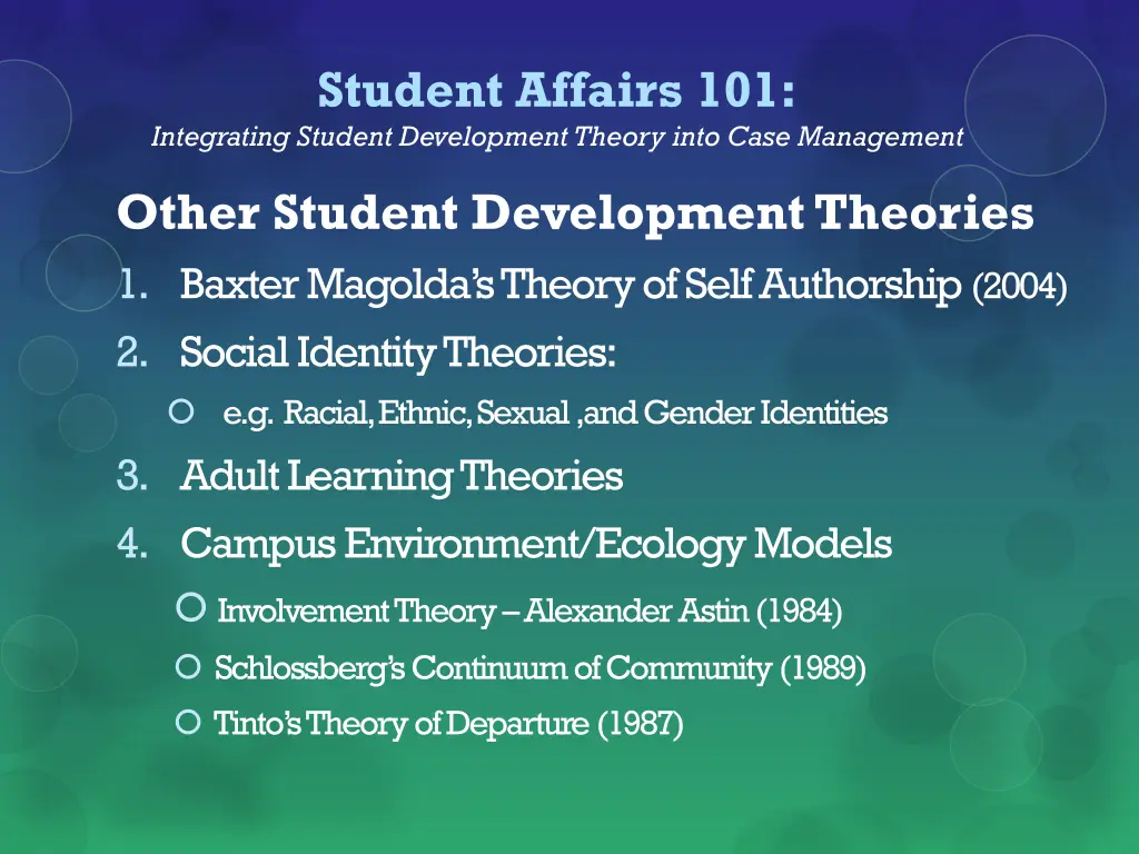 student affairs 101 integrating student 12