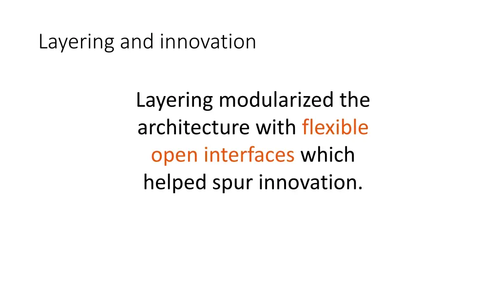 layering and innovation