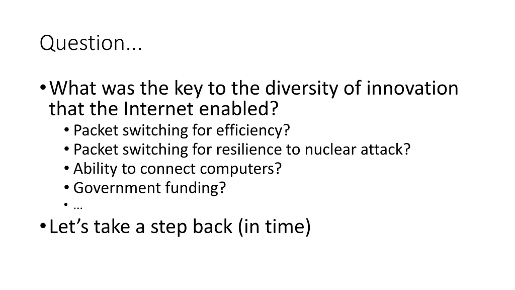 question