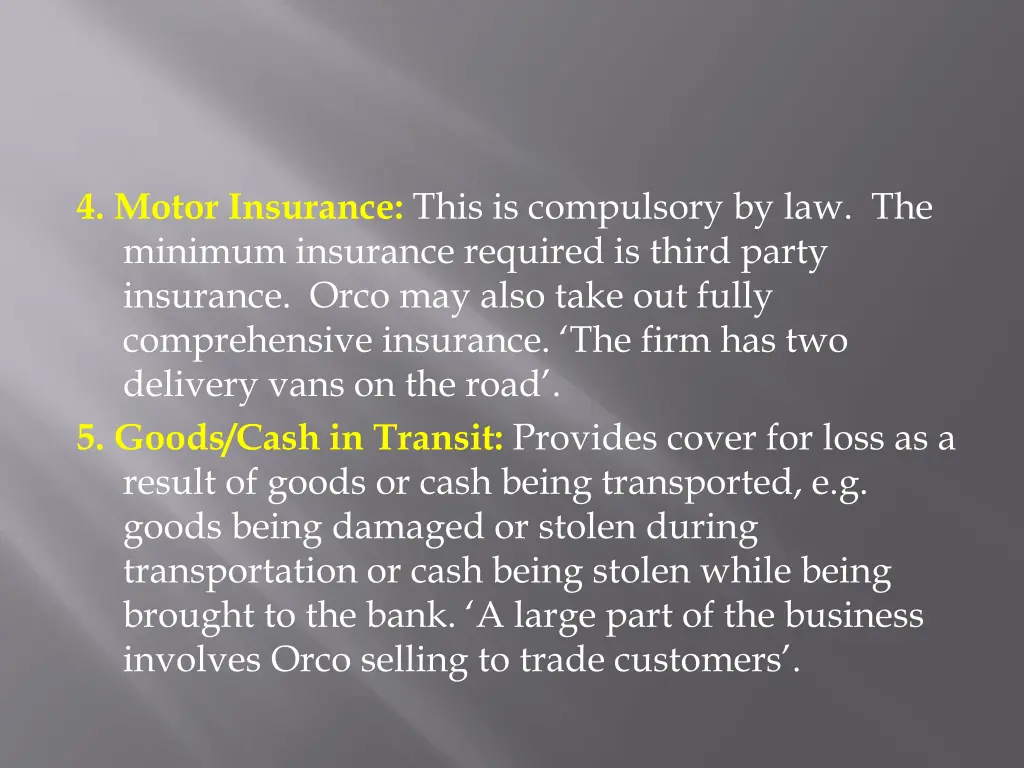 4 motor insurance this is compulsory