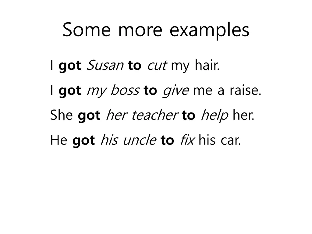 some more examples