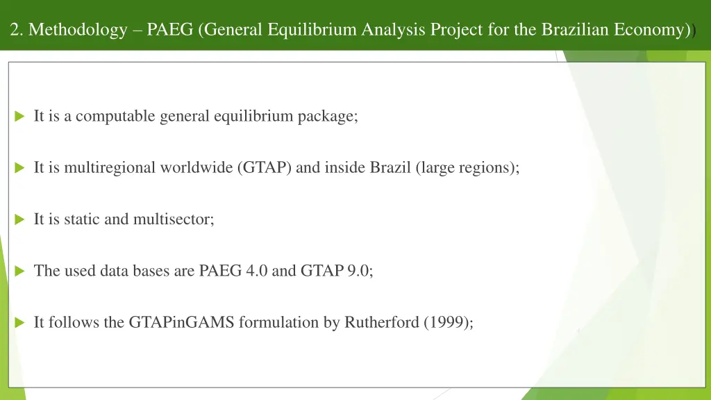 2 methodology paeg general equilibrium analysis